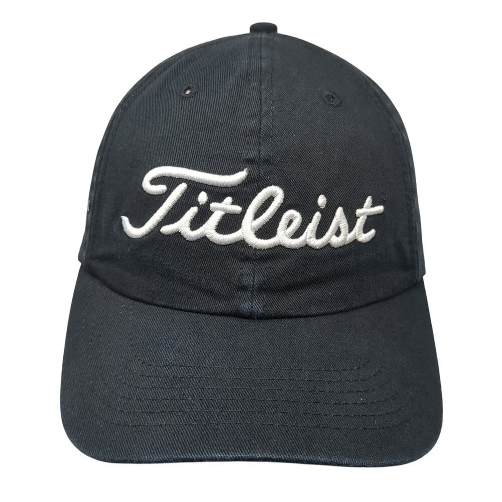 Fitleist Crane Creek Slideback Baseball Cap Black One Size Adjustable 6 Panel